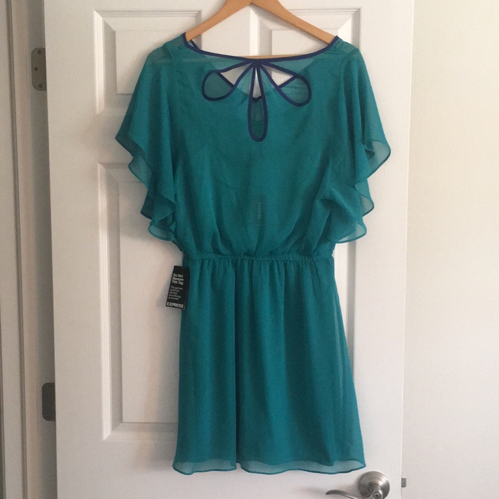 Teal Express dress NWT